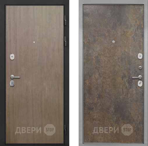 Входная металлическая Дверь Интекрон (INTECRON) Гектор Венге Коричневый Гладкая Гранж в Наро-Фоминске