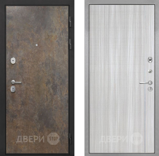 Входная металлическая Дверь Интекрон (INTECRON) Гектор Гранж В-07 с молдингом Сандал белый в Наро-Фоминске