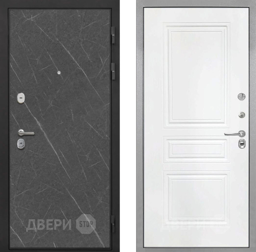 Входная металлическая Дверь Интекрон (INTECRON) Гектор Гранит Лава Оникс ФЛ-243 Белый матовый в Наро-Фоминске