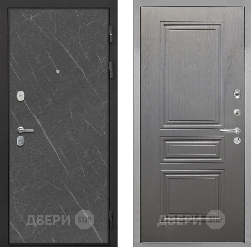 Входная металлическая Дверь Интекрон (INTECRON) Гектор Гранит Лава Оникс ФЛ-243 Графит вуд дуб в Наро-Фоминске