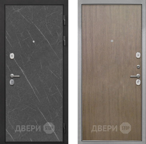 Входная металлическая Дверь Интекрон (INTECRON) Гектор Гранит Лава Оникс Гладкая шпон Венге коричневый в Наро-Фоминске