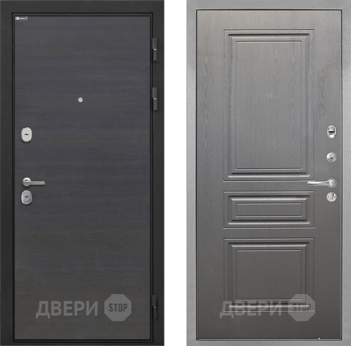 Входная металлическая Дверь Интекрон (INTECRON) Гектор Эковенге ФЛ-243 Графит вуд дуб в Наро-Фоминске