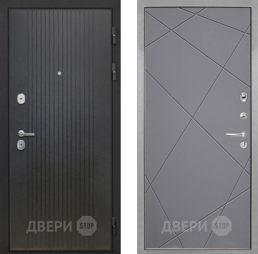 Входная металлическая Дверь Интекрон (INTECRON) Гектор ФЛ-295 Лучи-М Графит софт в Наро-Фоминске