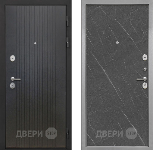 Входная металлическая Дверь Интекрон (INTECRON) Гектор ФЛ-295 Гладкая Гранит лава оникс в Наро-Фоминске
