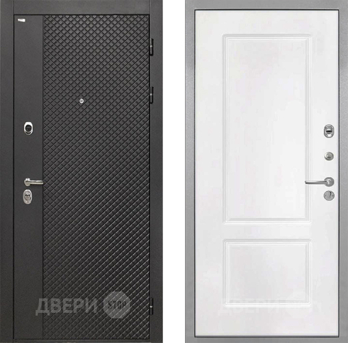 Входная металлическая Дверь Интекрон (INTECRON) Олимпия Black 4К КВ-2 Белый матовый в Наро-Фоминске