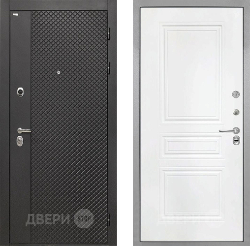 Входная металлическая Дверь Интекрон (INTECRON) Олимпия Black 4К ФЛ-243 Белый матовый в Наро-Фоминске
