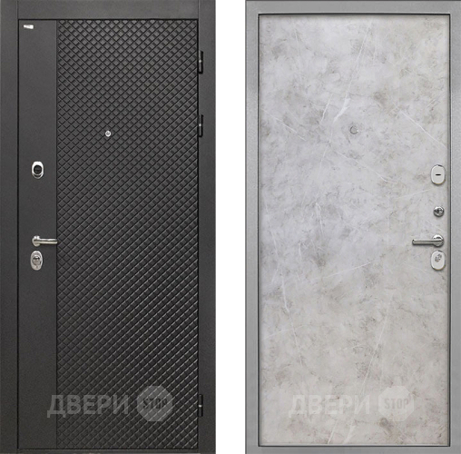 Дверь Интекрон (INTECRON) Олимпия Black 4К Гладкая Мрамор светлый в Наро-Фоминске