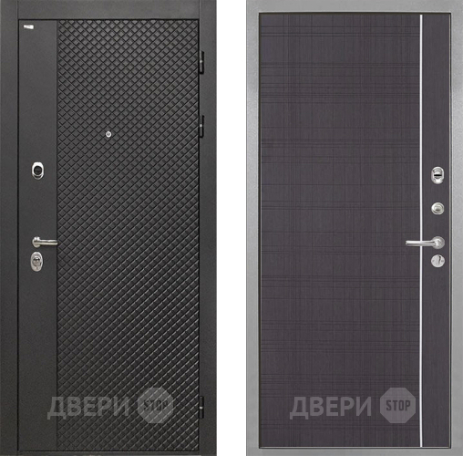 Входная металлическая Дверь Интекрон (INTECRON) Олимпия Black 4К В-07 с молдингом Венге в Наро-Фоминске