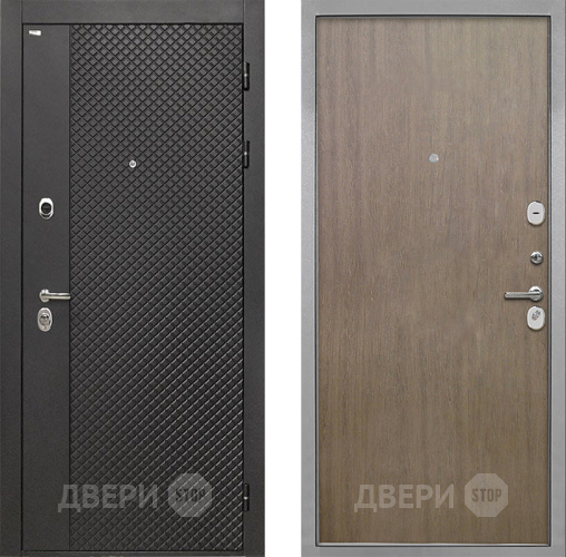 Входная металлическая Дверь Интекрон (INTECRON) Олимпия Black 4К Гладкая шпон Венге коричневый в Наро-Фоминске