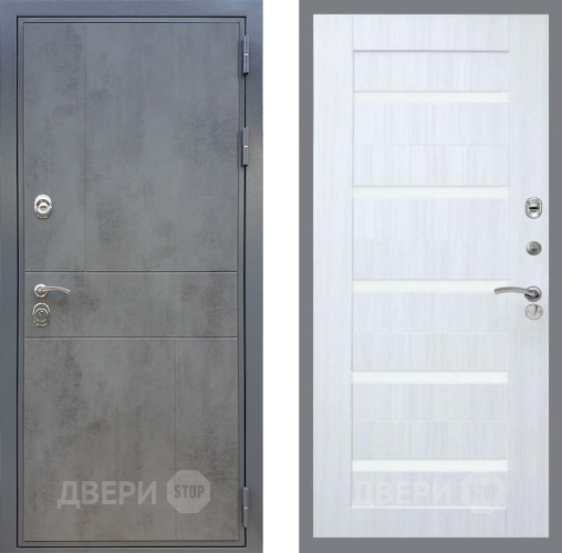 Дверь Рекс (REX) ФЛ-290 СБ-14 стекло белое Сандал белый в Наро-Фоминске
