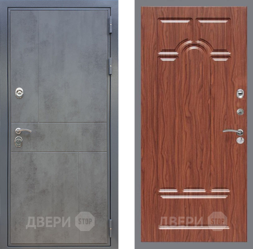 Входная металлическая Дверь Рекс (REX) ФЛ-290 FL-58 орех тисненый в Наро-Фоминске