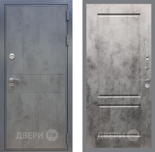 Входная металлическая Дверь Рекс (REX) ФЛ-290 FL-117 Бетон темный в Наро-Фоминске