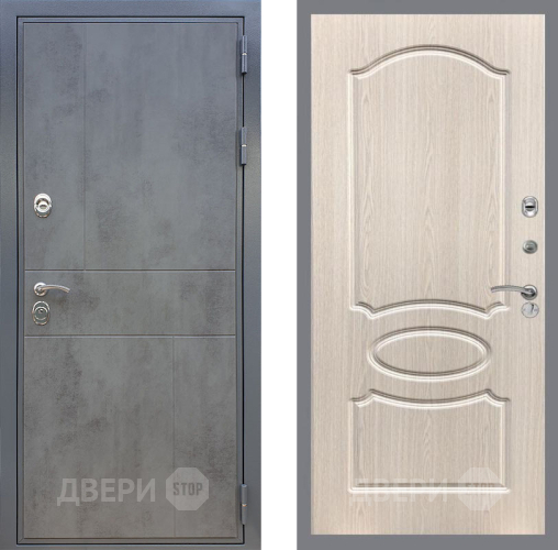 Входная металлическая Дверь Рекс (REX) ФЛ-290 FL-128 Беленый дуб в Наро-Фоминске