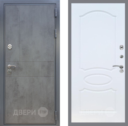 Входная металлическая Дверь Рекс (REX) ФЛ-290 FL-128 Белый ясень в Наро-Фоминске
