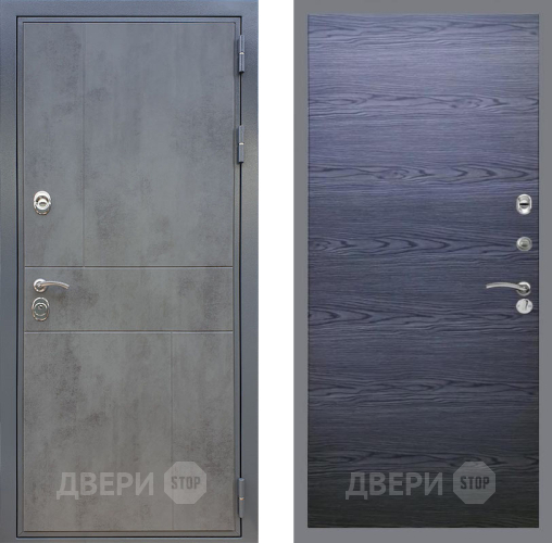 Дверь Рекс (REX) ФЛ-290 GL Дуб тангенальный черный в Наро-Фоминске