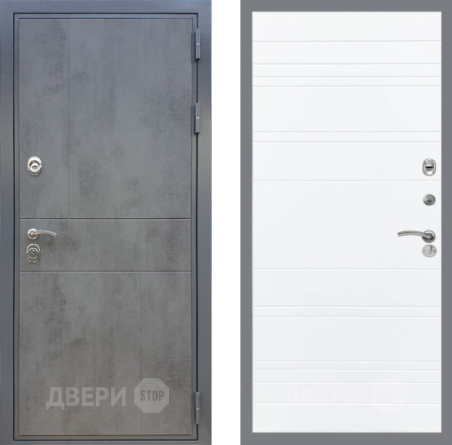 Дверь Рекс (REX) ФЛ-290 Line Силк Сноу в Наро-Фоминске