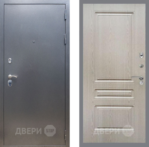 Входная металлическая Дверь Рекс (REX) 11 FL-243 Беленый дуб в Наро-Фоминске