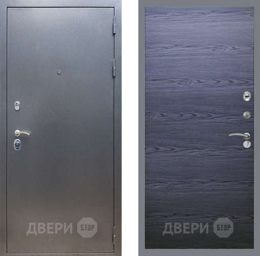 Входная металлическая Дверь Рекс (REX) 11 GL Дуб тангенальный черный в Наро-Фоминске