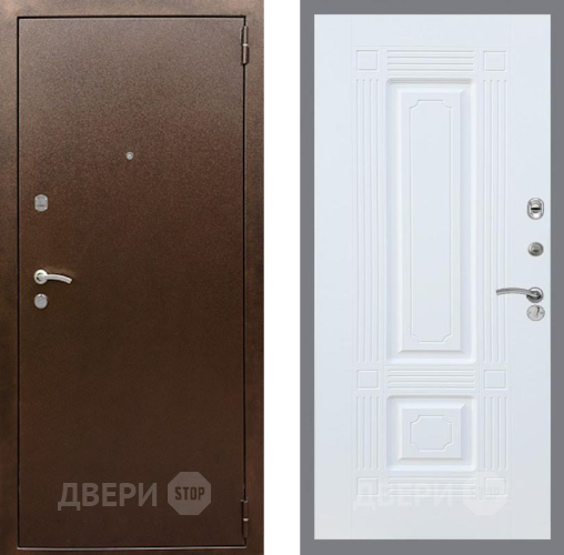 Дверь Рекс (REX) 1А Медный Антик FL-2 Силк Сноу в Наро-Фоминске