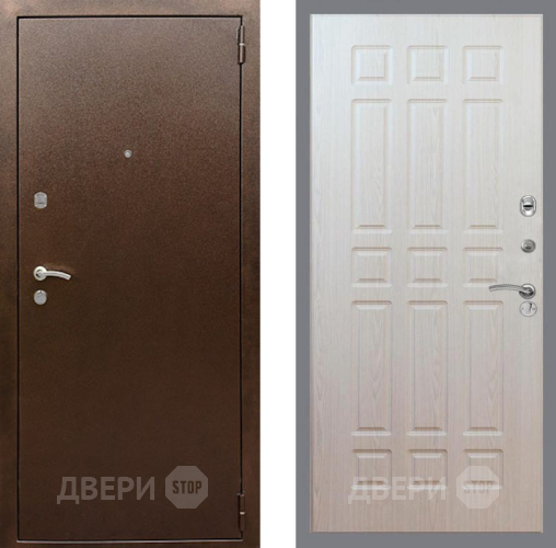 Дверь Рекс (REX) 1А Медный Антик FL-33 Беленый дуб в Наро-Фоминске