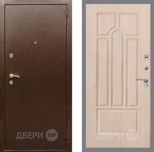 Дверь Рекс (REX) 1А Медный Антик FL-58 Беленый дуб в Наро-Фоминске