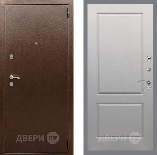 Входная металлическая Дверь Рекс (REX) 1А Медный Антик FL-117 Грей софт в Наро-Фоминске