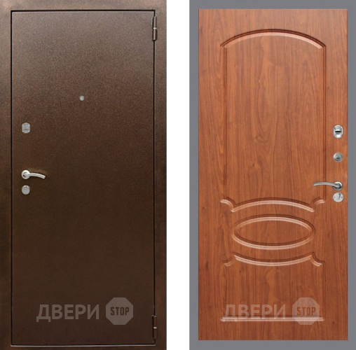 Входная металлическая Дверь Рекс (REX) 1А Медный Антик FL-128 Морёная берёза в Наро-Фоминске