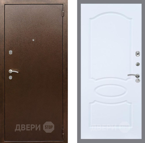 Дверь Рекс (REX) 1А Медный Антик FL-128 Силк Сноу в Наро-Фоминске