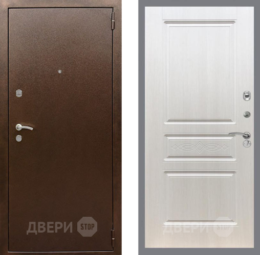 Входная металлическая Дверь Рекс (REX) 1А Медный Антик FL-243 Лиственница беж в Наро-Фоминске