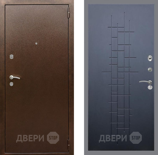 Входная металлическая Дверь Рекс (REX) 1А Медный Антик FL-289 Ясень черный в Наро-Фоминске