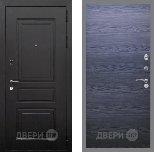 Входная металлическая Дверь Рекс (REX) 6 Венге GL Дуб тангенальный черный в Наро-Фоминске