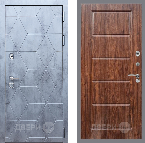 Входная металлическая Дверь Рекс (REX) 28 FL-39 орех тисненый в Наро-Фоминске