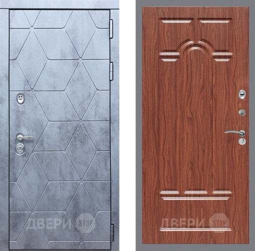 Входная металлическая Дверь Рекс (REX) 28 FL-58 орех тисненый в Наро-Фоминске