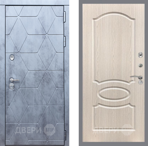 Входная металлическая Дверь Рекс (REX) 28 FL-128 Беленый дуб в Наро-Фоминске
