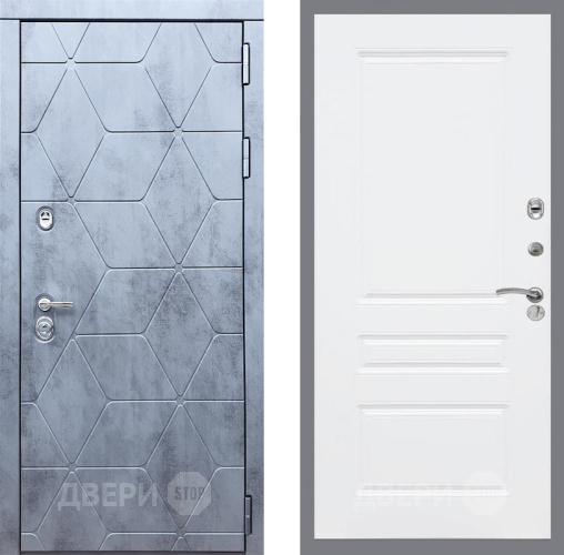 Входная металлическая Дверь Рекс (REX) 28 FL-243 Силк Сноу в Наро-Фоминске
