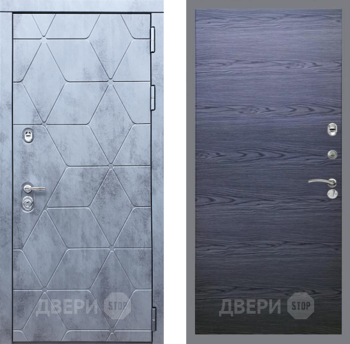 Входная металлическая Дверь Рекс (REX) 28 GL Дуб тангенальный черный в Наро-Фоминске