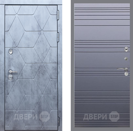 Входная металлическая Дверь Рекс (REX) 28 Line Силк титан в Наро-Фоминске