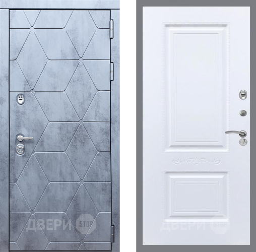 Входная металлическая Дверь Рекс (REX) 28 Смальта Силк Сноу в Наро-Фоминске