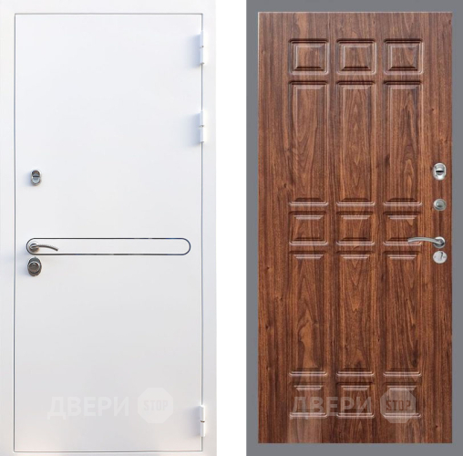 Входная металлическая Дверь Рекс (REX) 27 FL-33 орех тисненый в Наро-Фоминске