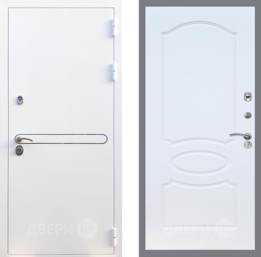 Входная металлическая Дверь Рекс (REX) 27 FL-128 Белый ясень в Наро-Фоминске