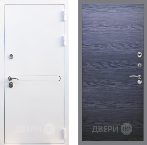 Входная металлическая Дверь Рекс (REX) 27 GL Дуб тангенальный черный в Наро-Фоминске