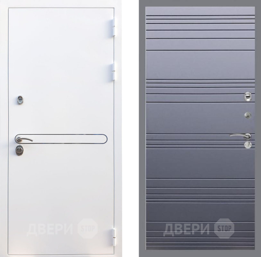 Входная металлическая Дверь Рекс (REX) 27 Line Силк титан в Наро-Фоминске