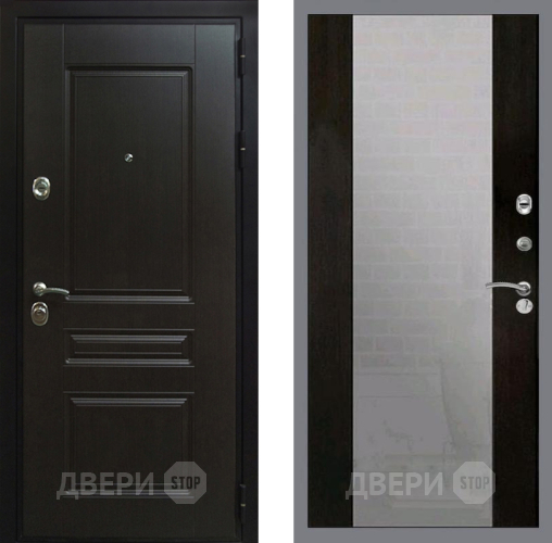 Входная металлическая Дверь Рекс (REX) Премиум-Н СБ-16 Зеркало Венге в Наро-Фоминске