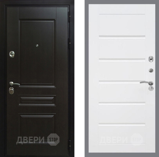 Входная металлическая Дверь Рекс (REX) Премиум-Н Сити Белый ясень в Наро-Фоминске