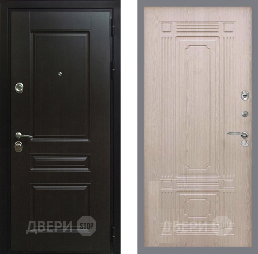 Входная металлическая Дверь Рекс (REX) Премиум-Н FL-2 Беленый дуб в Наро-Фоминске