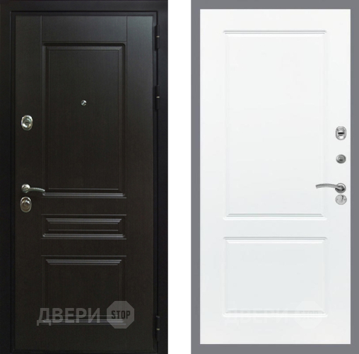Входная металлическая Дверь Рекс (REX) Премиум-Н FL-117 Силк Сноу в Наро-Фоминске