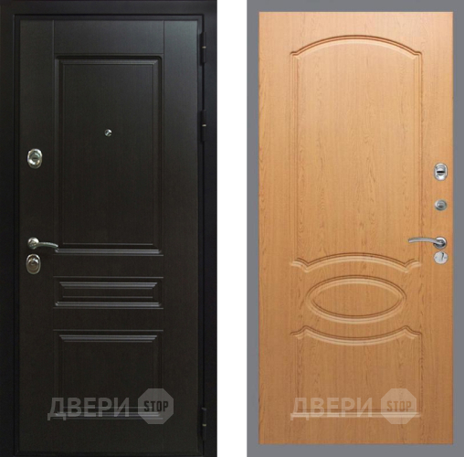 Входная металлическая Дверь Рекс (REX) Премиум-Н FL-128 Дуб в Наро-Фоминске