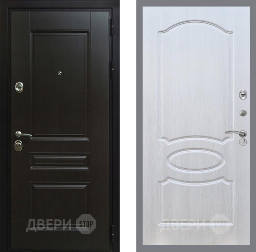 Входная металлическая Дверь Рекс (REX) Премиум-Н FL-128 Лиственница беж в Наро-Фоминске