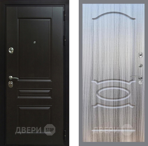 Входная металлическая Дверь Рекс (REX) Премиум-Н FL-128 Сандал грей в Наро-Фоминске