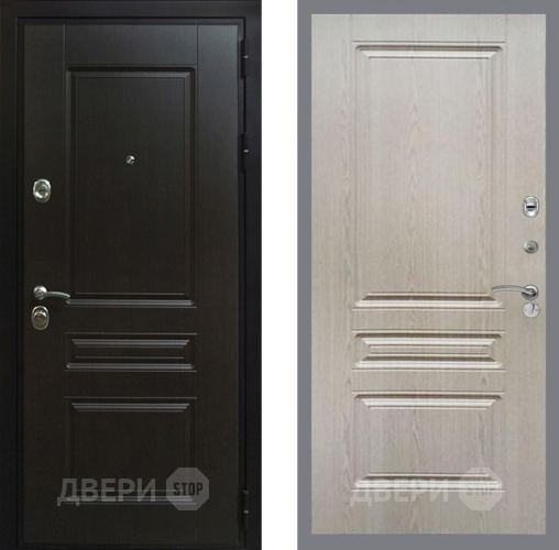 Входная металлическая Дверь Рекс (REX) Премиум-Н FL-243 Беленый дуб в Наро-Фоминске